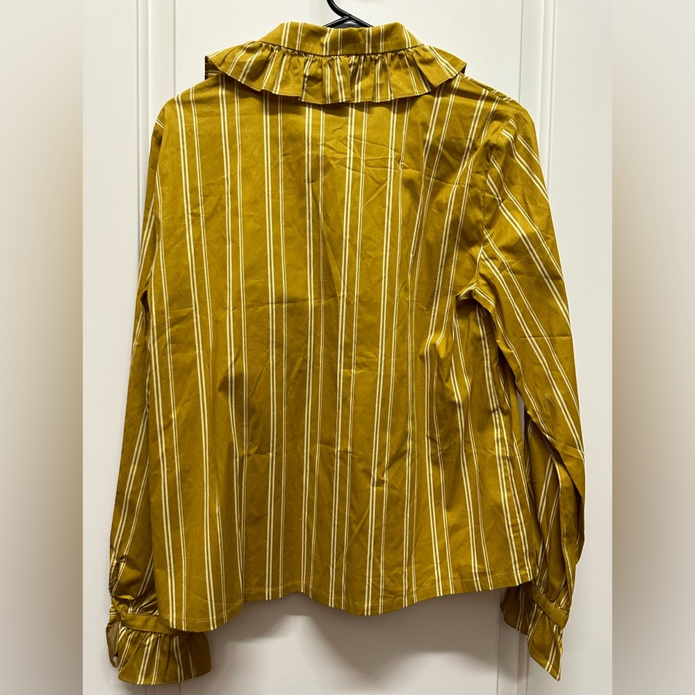 Just Female Ruffle Blouse for Anthropologie & Free People NWT Size Medium - Picture 2 of 6